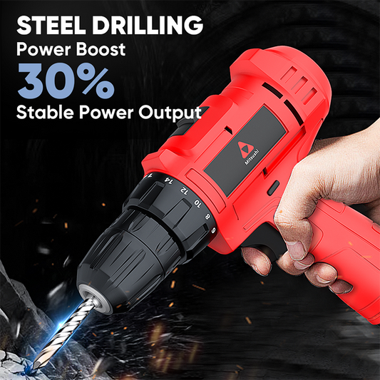 Mitsushi Cordless Power Drills Tool Set Portable Electric Screwdriver