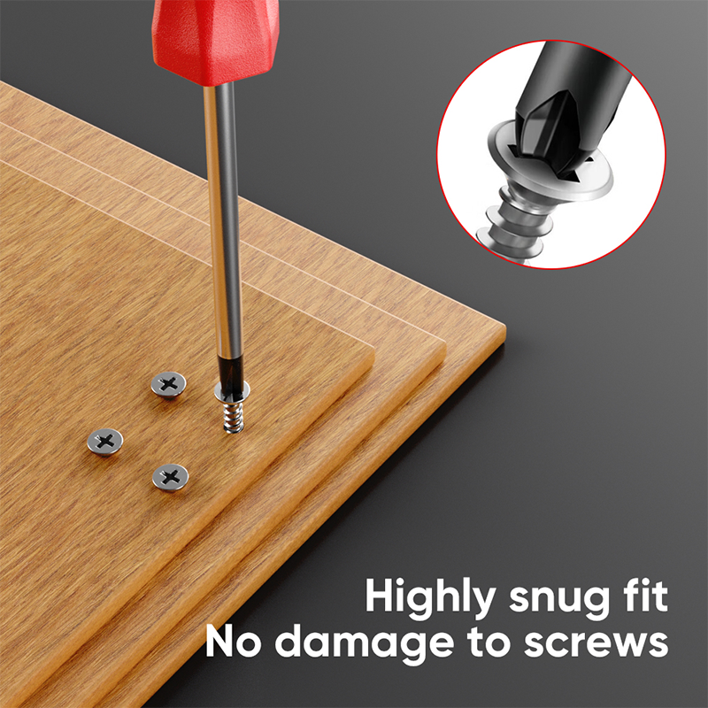 Mitsushi High-Quality Chromium Vanadium Steel Precision Flat-Head Screwdriver