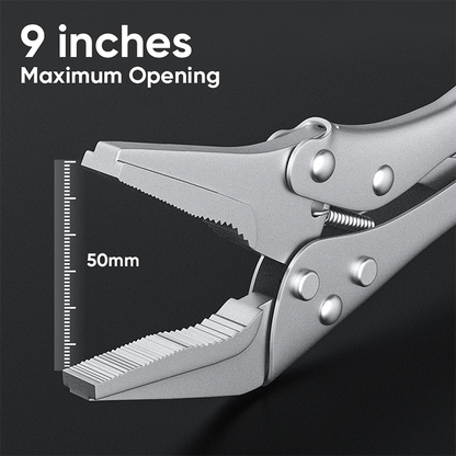 Mitsushi High-Quality Materials 9 Inch Locking Pliers (Long Mouth)