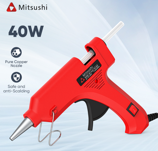 Mitsushi MJQ40 40W 100-240V Hot Melt Glue Gun /Glue Gun Heavy Duty  MJQ40