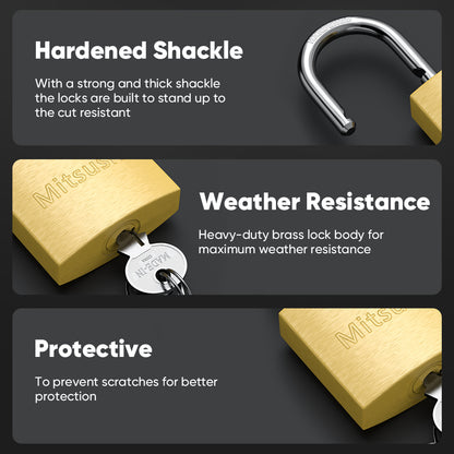 Brass-Finish Padlock