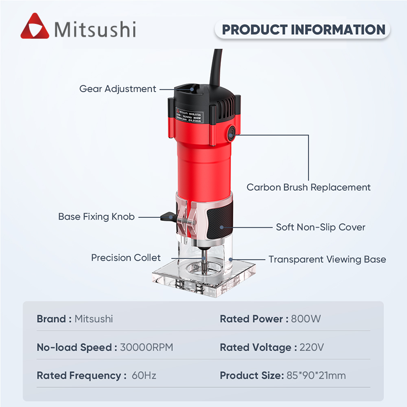 Mitsushi Electric Trimmer  MXBJ3706 （800W）