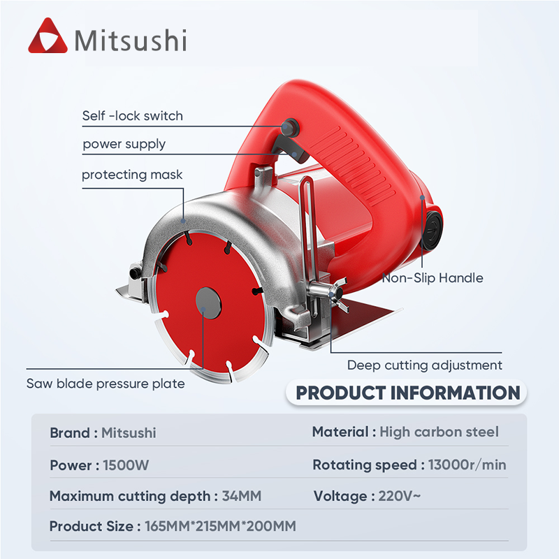 Mitsushi Electric Drill Industrial Grade Effectively Protect The Motor 220V Power Drills