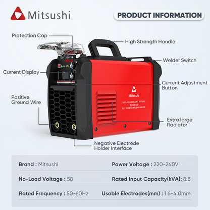 Mitsushi Best Digital Display Inverter Welding Machines Precise Contro Advanced Technology
