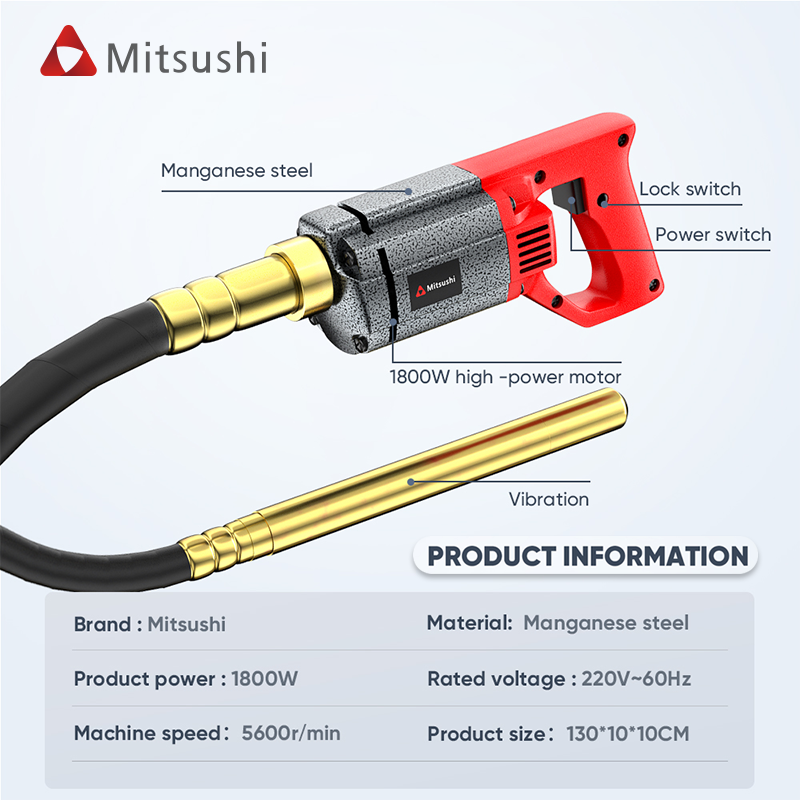 Mitsushi Maintenance And Use Portable Electric Concrete Vibrator