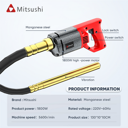 Mitsushi Maintenance And Use Portable Electric Concrete Vibrator