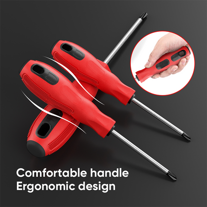 Mitsushi High-Quality Chromium Vanadium Steel Precision Flat-Head Screwdriver