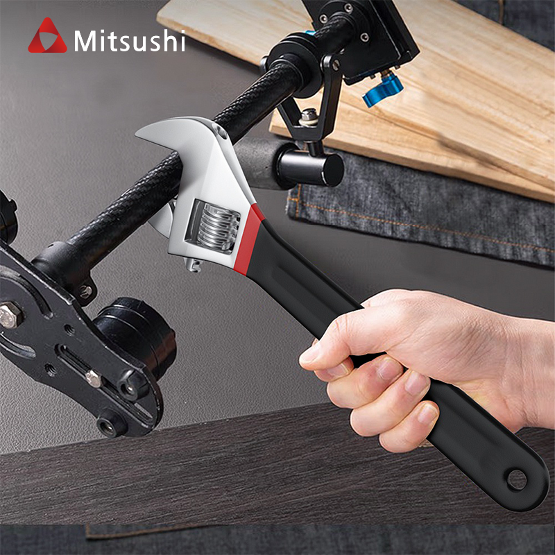 Mitsushi Black Nickel Adjustable Wrench 6/8/10/12 Inch