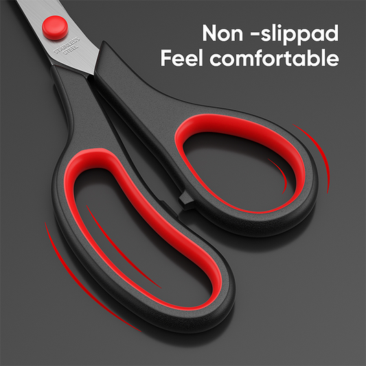 Mitsushi 9.5 Inches Stainless steel red and black scissors