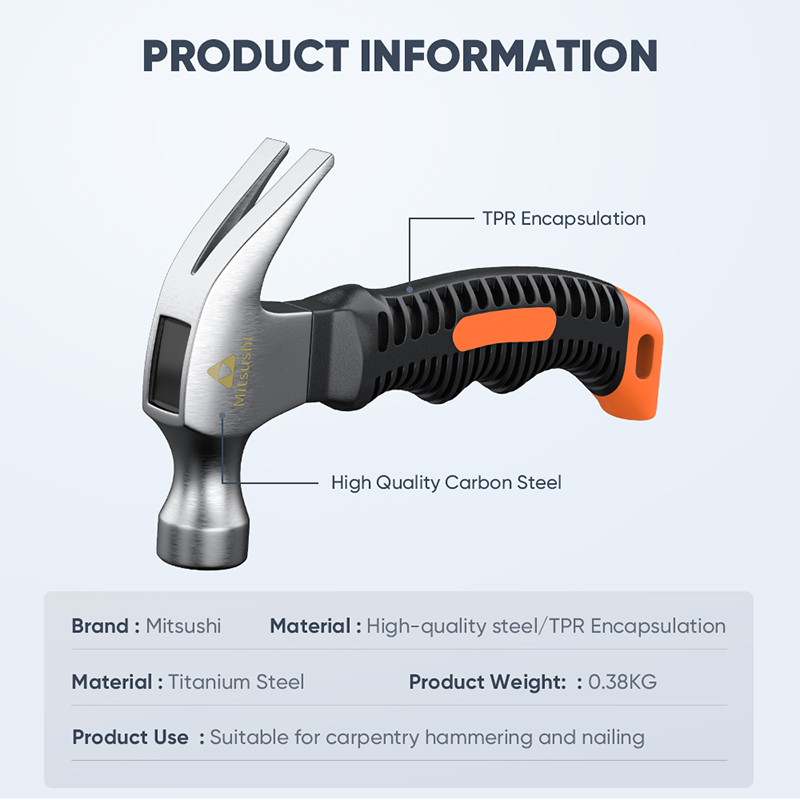 Mitsushi Ergonomic Design Mini Hammer (Handle 12cm)