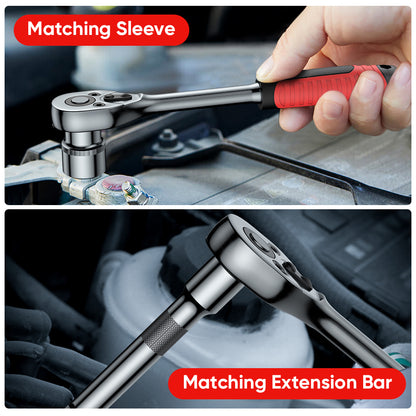 Mitsushi 12-Piece Socket Ratchet Wrench Set