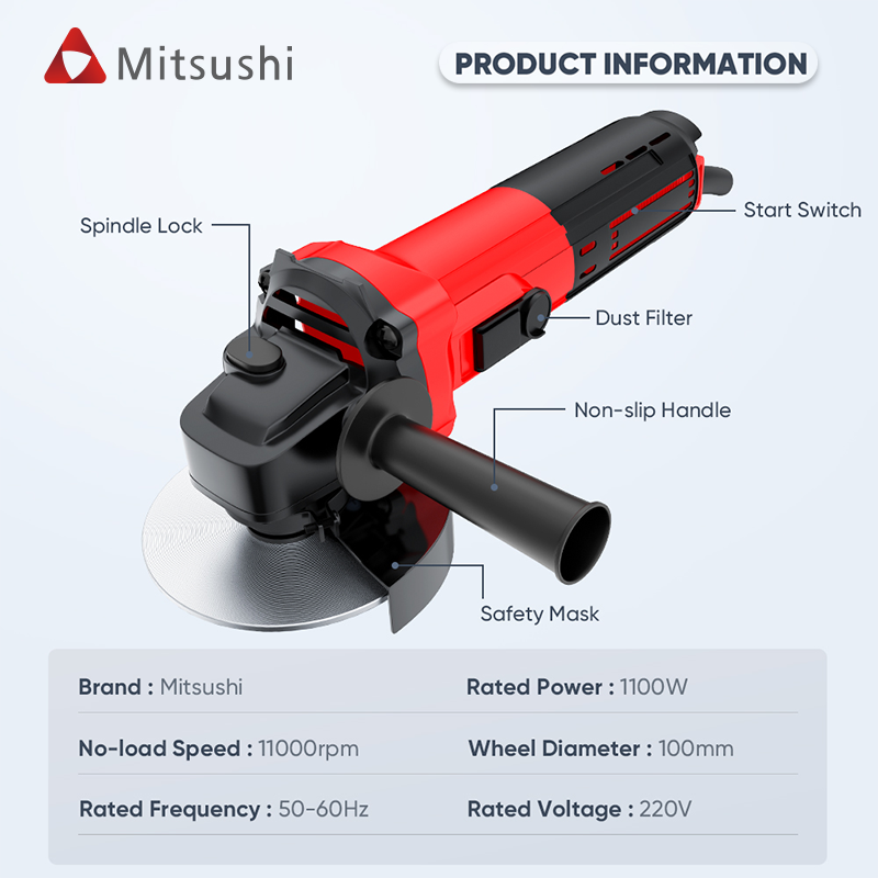 MJ720C Angle grinder 720C (high-end model 1100W)