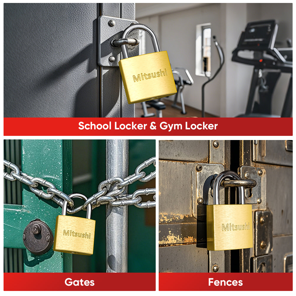 Brass-Finish Padlock