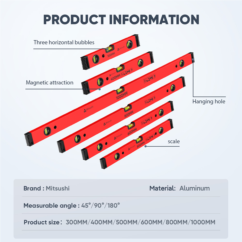 Mitsushi Torpedo Level Magnetic Base With 3 Bubble