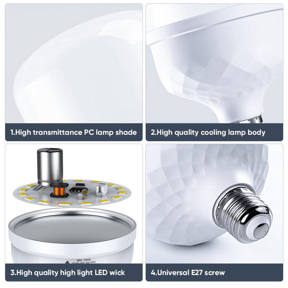 E27 White Interface LED Spherical Bulb