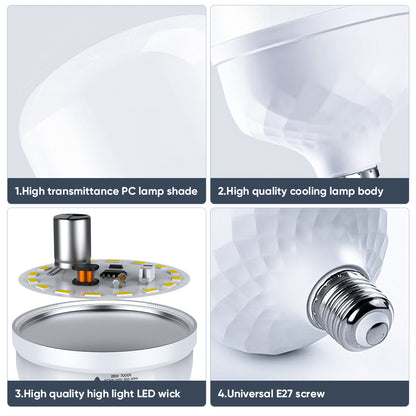 E27 White Interface LED Spherical Bulb
