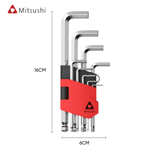 Mitsushi 9PCS Ball Head Hexagon Socket (Medium)