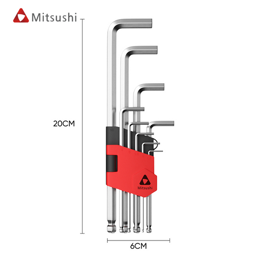 Mitsushi 9PCS Ball Head Hexagon (Long)