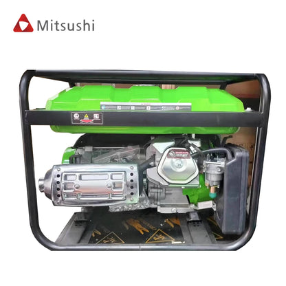 Power Gasoline Generator Set 220V Electric/manual Start with Movable Wheels and Handrails