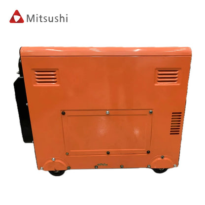 6KW Portable Silent Diesel Generator Set Single Phase 220v Power Alternator with Options 60Hz Frequency for 6000W