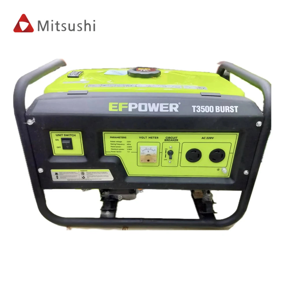 3KW Gasoline Generator Set Production Factory Household Convenient Small Industrial Emergency