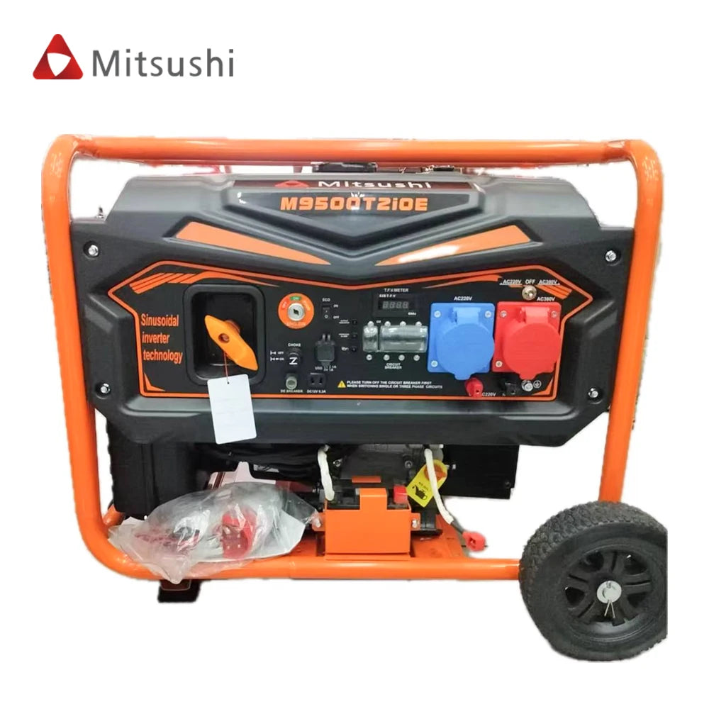 China Factory Gasoline Engine Generator 7.5KW Air-Cooled Gasoline Generator Manual Electric Pulley Optional