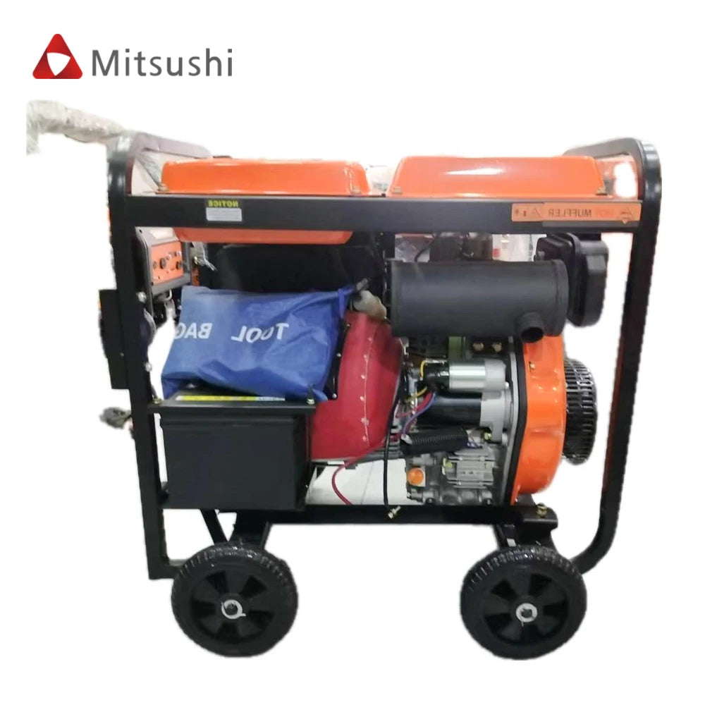 10KW Power Diesel Generator Set 3.5KW 4KW 6.5KW 7.5KW Silent Mobile All Copper Brushless Motor Self Starting Backup Power Supply