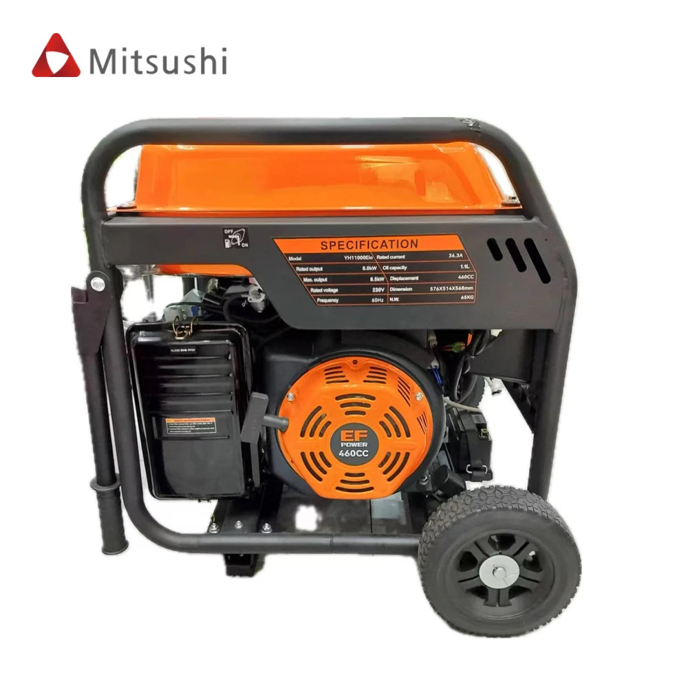 Recoil Electric Start Generator 8.5KW Portable Powerful Inverter Gasoline Generators for Home Use